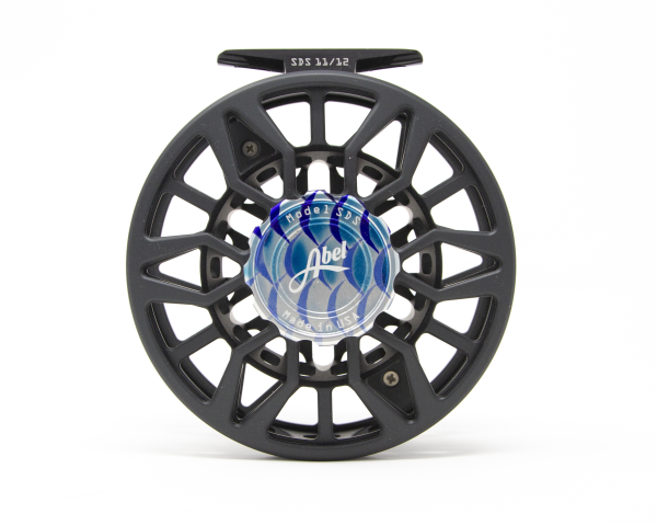 Abel SDS 11/12 Fly Reel Custom Satin Slate Grey Tarpon Drag Knob